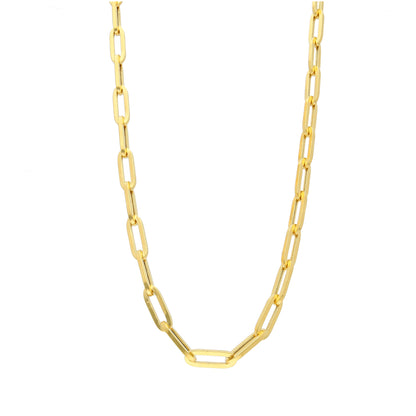 Gold Statement Paperclip Chain 21KT - FKJCN21KM10401