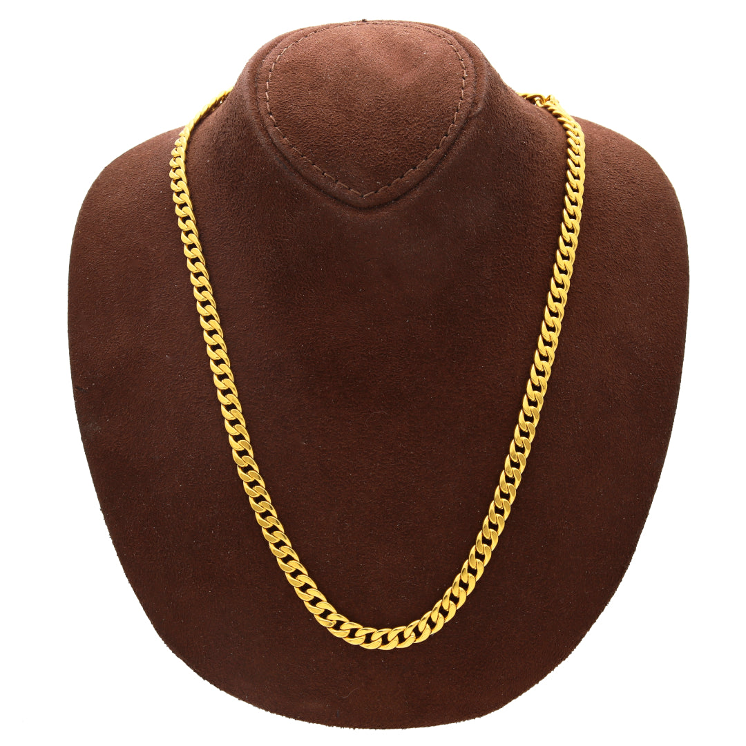 Gold Timeless Curb Chain 21KT - FKJCN21KM10402