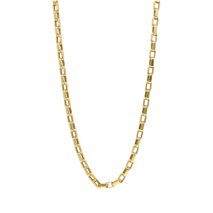 Gold Rectangular Link Chain 21KT - FKJCN21KM10406