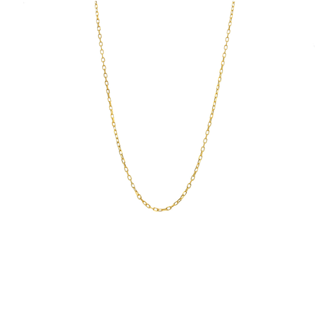 Gold Thin Interlink Chain 21KT - FKJCN21KM10426