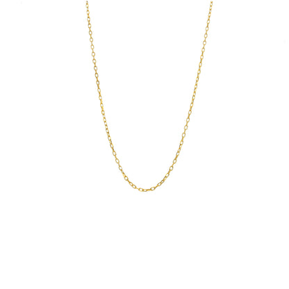 Gold Thin Interlink Chain 21KT - FKJCN21KM10429