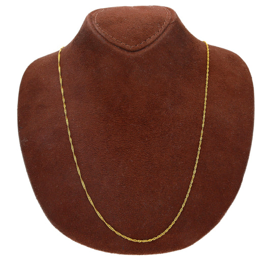 Gold Rope Style Chain 21KT - FKJCN21KM10500