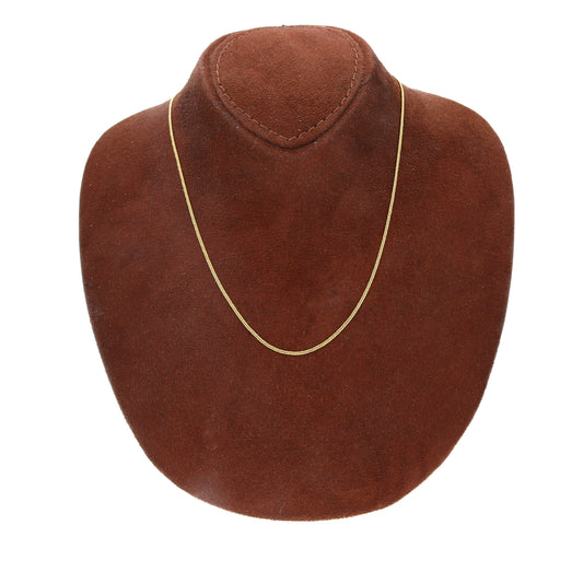 Gold Fine Box Chain 21KT - FKJCN21KM10512