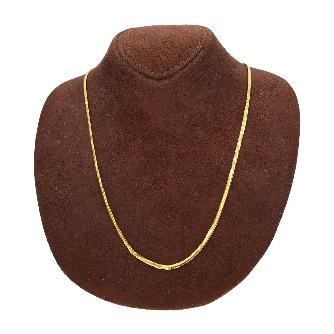 Gold Smooth Snake Chain 21KT - FKJCN21KM10938