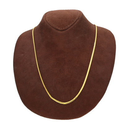 Gold Smooth Snake Chain 21KT - FKJCN21KM10938