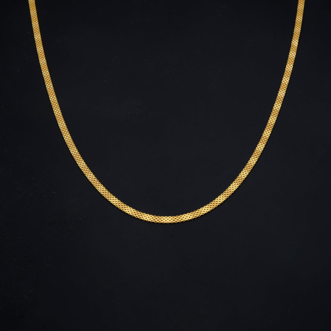Gold Layered Mesh Chain 21KT - FKJCN21KM11576