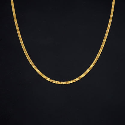 Gold Layered Mesh Chain 21KT - FKJCN21KM11576