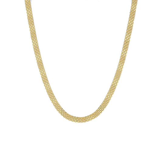 Gold Layered Mesh Chain 21KT - FKJCN21KM11576