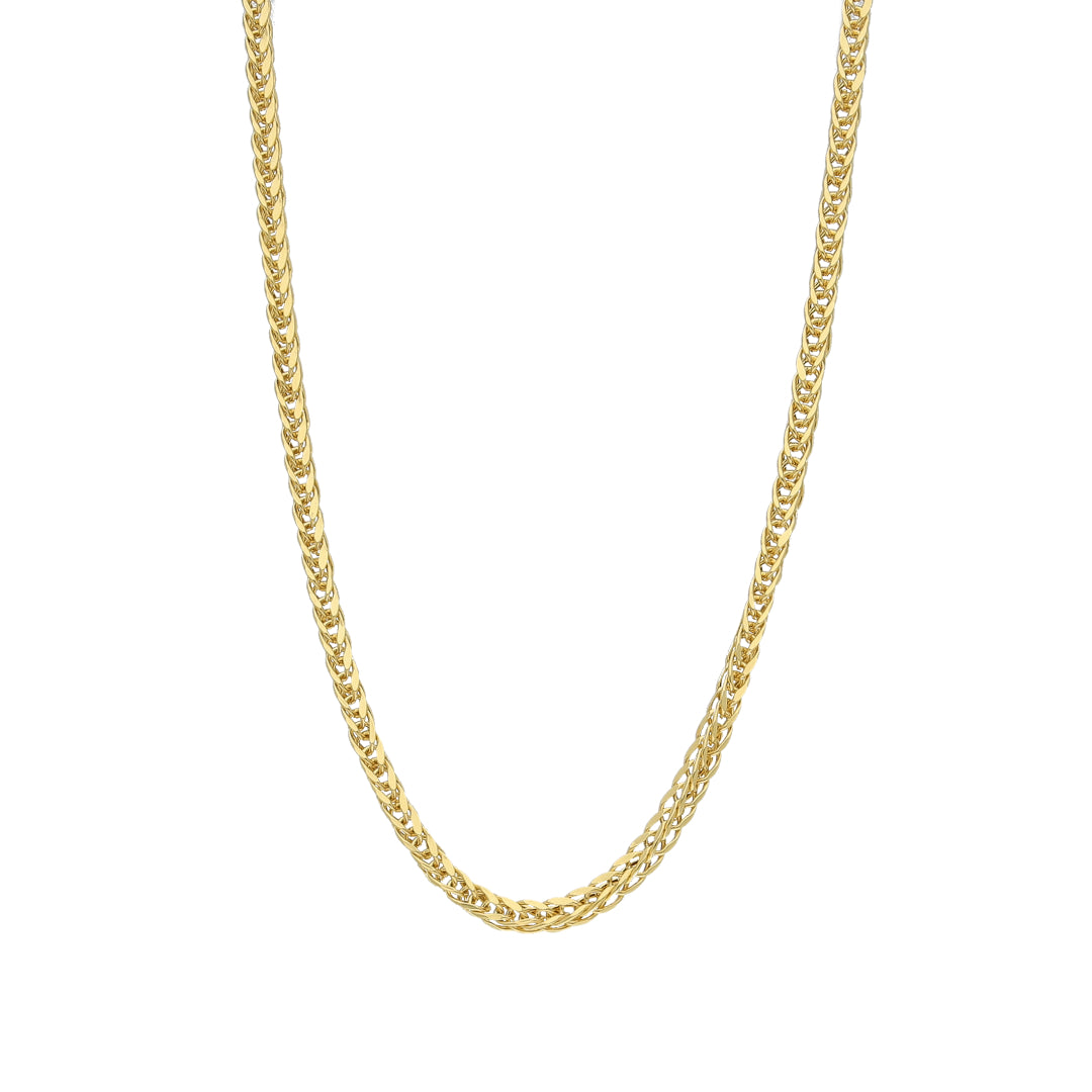 Gold Braided Link Chain 21KT - FKJCN21KM11584