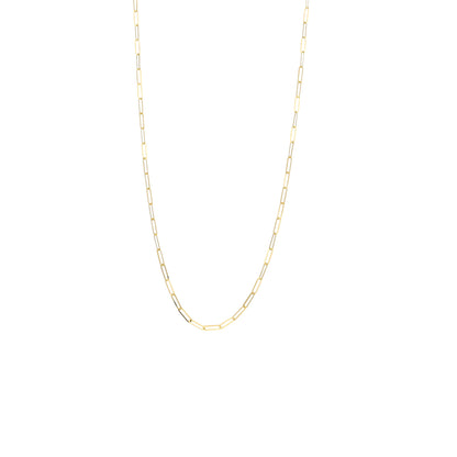 Gold Paperclip Chain 21KT - FKJCN21KM11840