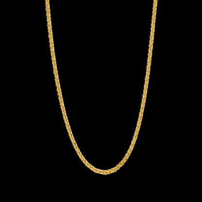 Gold Braided Chain 21KT - FKJCN21KM11862