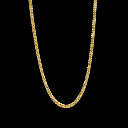 Gold Braided Chain 21KT - FKJCN21KM11863
