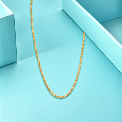 <tc>سلسلة ذهبية كلاسيكية بتصميم الوصلات عيار 21 قيراط - FKJCN21KM12282</tc>