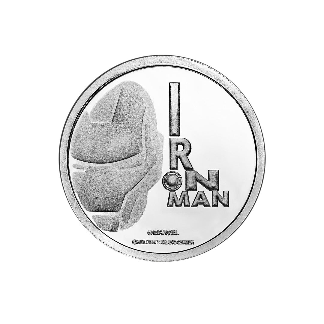 Disney 50 Grams Iron Man Silver Coin BTC 999.0 Silver - FKJCONSL6731