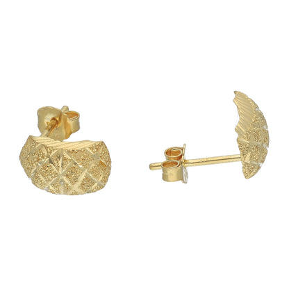 Gold Classic Earrings 21KT - FKJERN21KM11386