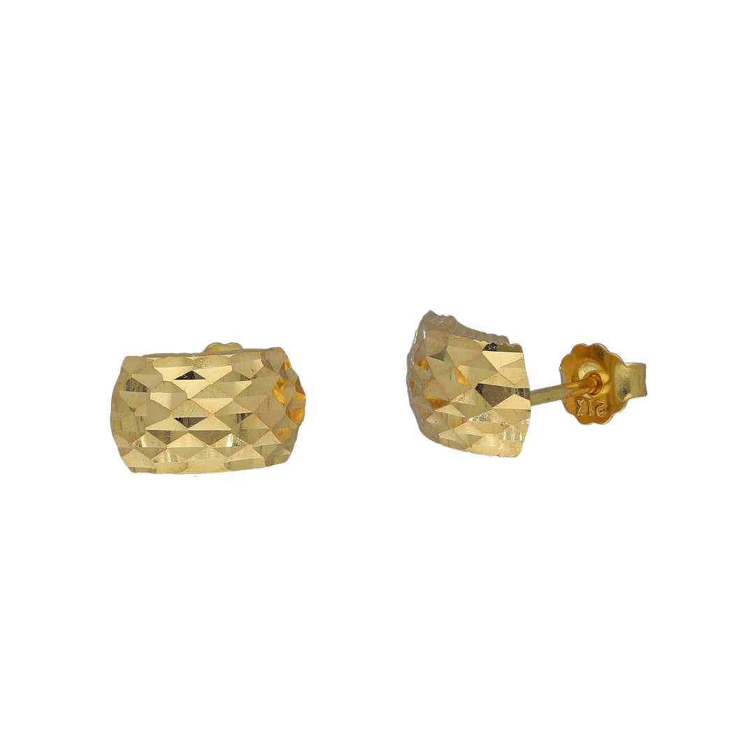 Gold Textured Earrings 21KT - FKJERN21KM11431