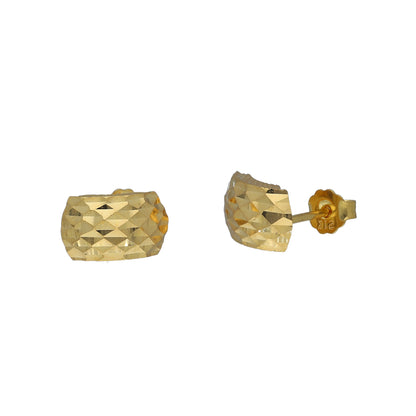 Gold Textured Earrings 21KT - FKJERN21KM11431