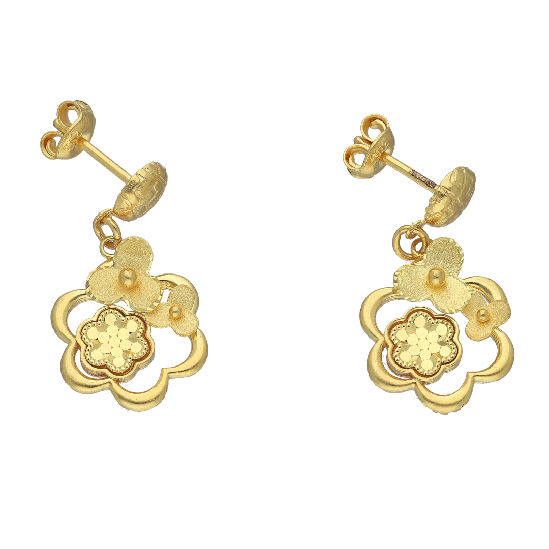 Gold Luxe Blossom Earrings 21KT - FKJERN21KM11519