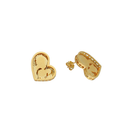 Gold Mother & Daughter Earrings 21KT - FKJERN21KM11871