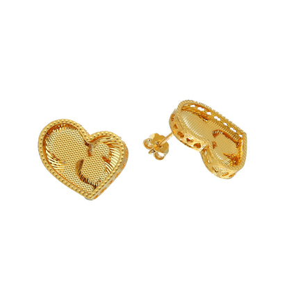 Gold Mother & Daughter Earrings 21KT - FKJERN21KM11871