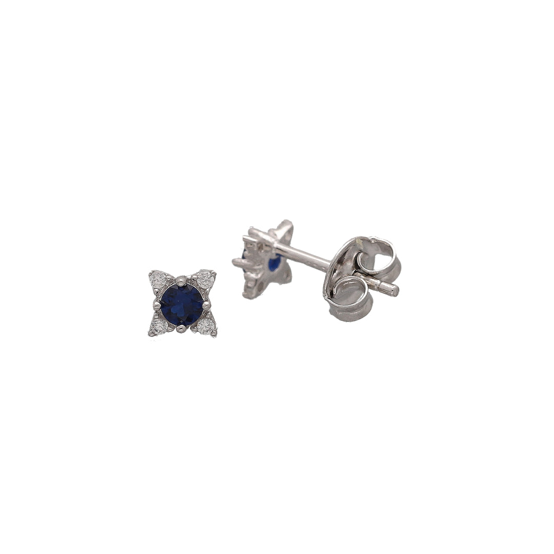 Sterling Silver 925 Blue Aura Earrings - FKJERNSL10821