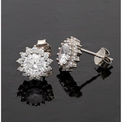 Sterling Silver 925 Moonflare Earrings - FKJERNSL10832