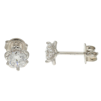 Sterling Silver 925 Luxe Round Earrings - FKJERNSL10842