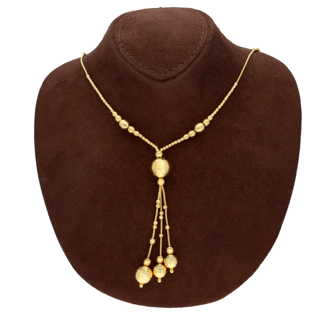 Gold Hanging Necklace 21KT - FKJNKL21KM10341
