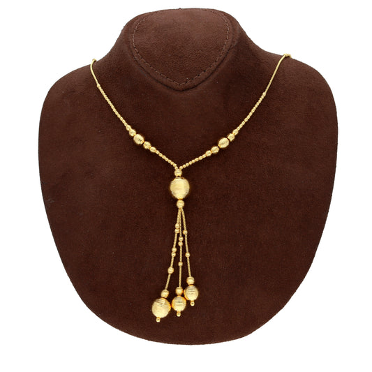 Gold Hanging Necklace 21KT - FKJNKL21KM10341