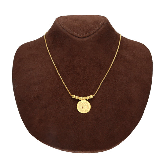 Gold Lira Heritage Necklace 21KT - FKJNKL21KM10358