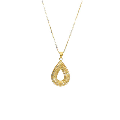 Gold Luxe Filigree Necklace 21KT - FKJNKL21KM11311