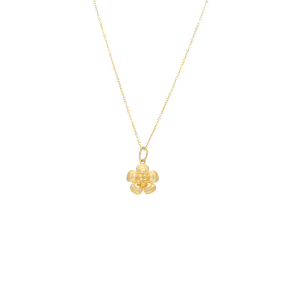 Gold Designer Flower Necklace 21KT - FKJNKL21KM11361