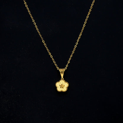 Gold Honey Bloom Necklace 21KT - FKJNKL21KM11371