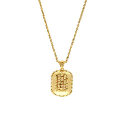 Gold Beads Design Necklace (Chain With Pendant) 21KT - FKJNKL21KM11772
