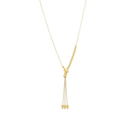 Gold Tassel Necklace 21KT - FKJNKL21KM12007