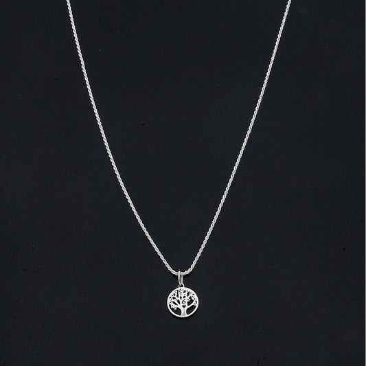 Sterling Silver 925 Tree of Life Necklace (Chain with Pendant) - FKJNKLSL11100