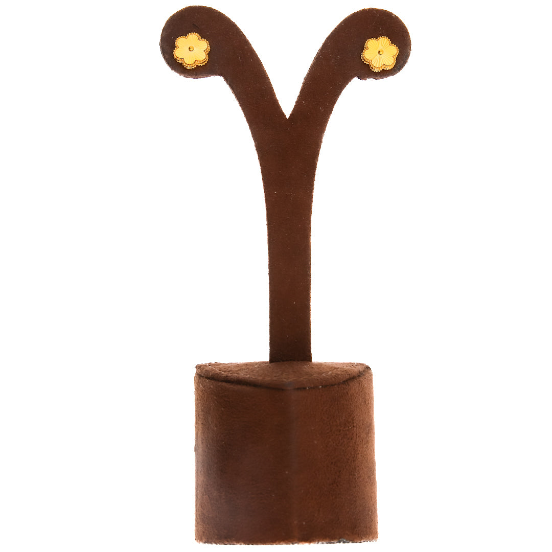 Gold Floral Charm Necklace Set (Necklace, Bracelet, Earrings and Ring) 21KT - FKJNKLST21KM10174