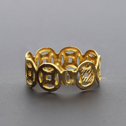 Gold Lattice Ring 18KT - FKJRN18K10316