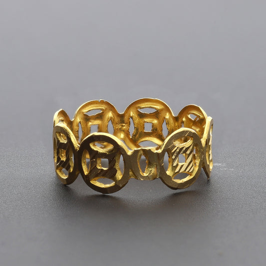 Gold Lattice Ring 18KT - FKJRN18K10316