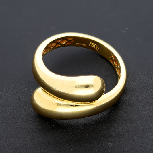 Gold Teardrop Ring 18KT - FKJRN18K10318
