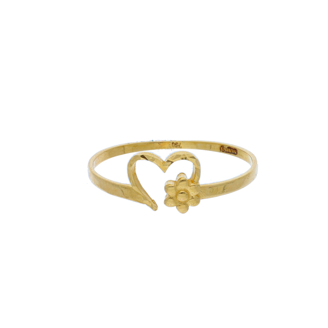 Gold Open Heart Ring 18KT - FKJRN18K10416