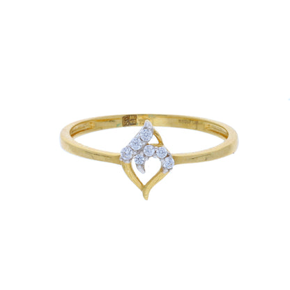 Gold Diamond Cluster Ring 18KT - FKJRN18K10421