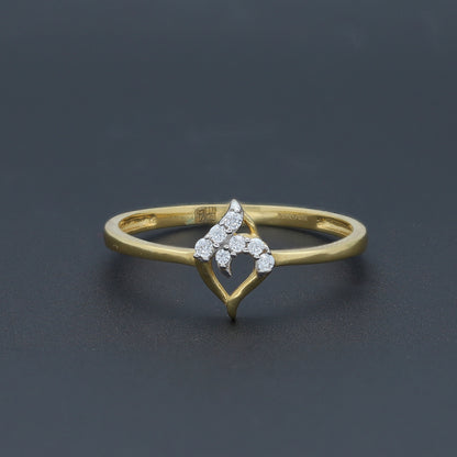 Gold Diamond Cluster Ring 18KT - FKJRN18K10421