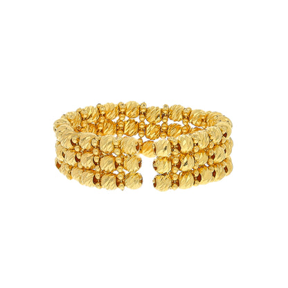 Gold Beaded Ring 21KT - FKJRN21KM10411