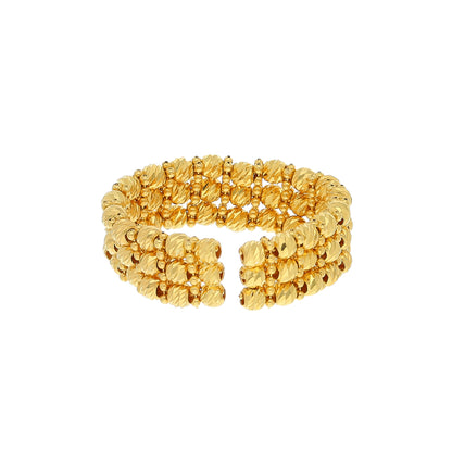 Gold Beaded Ring 21KT - FKJRN21KM10411