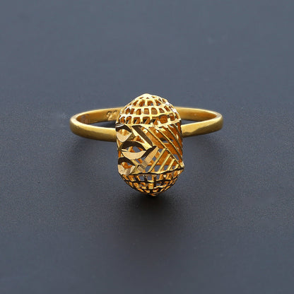 Gold Turkish Design Ring 21KT - FKJRN21KM10446