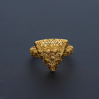 Gold Turkish Design Ring 21KT - FKJRN21KM10449