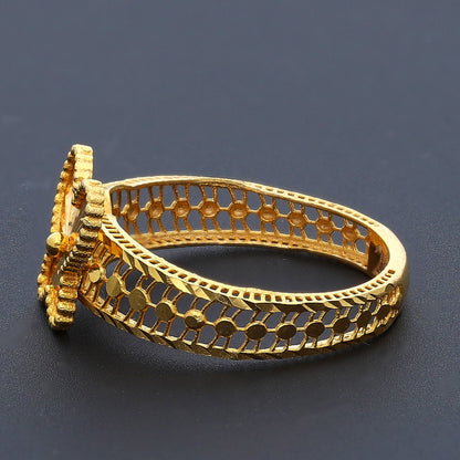 Gold Butterfly Turkish Design Ring 21KT - FKJRN21KM10450