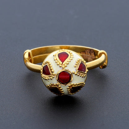 Gold Heritage Ring 21KT - FKJRN21KM10471