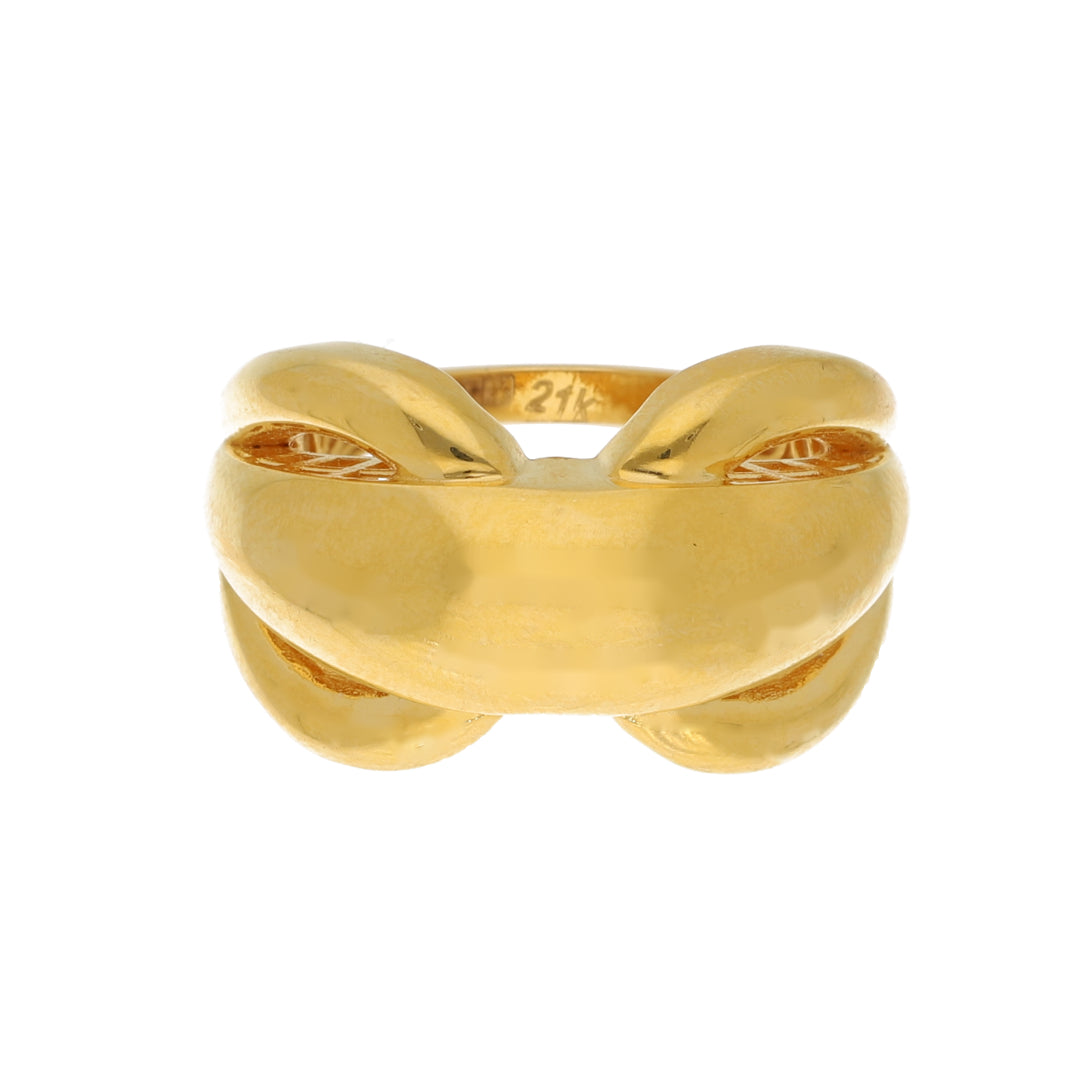 Gold Chunky Ring 21KT - FKJRN21KM10883